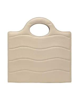 100% leather handbag 8 by YOOX, ivory