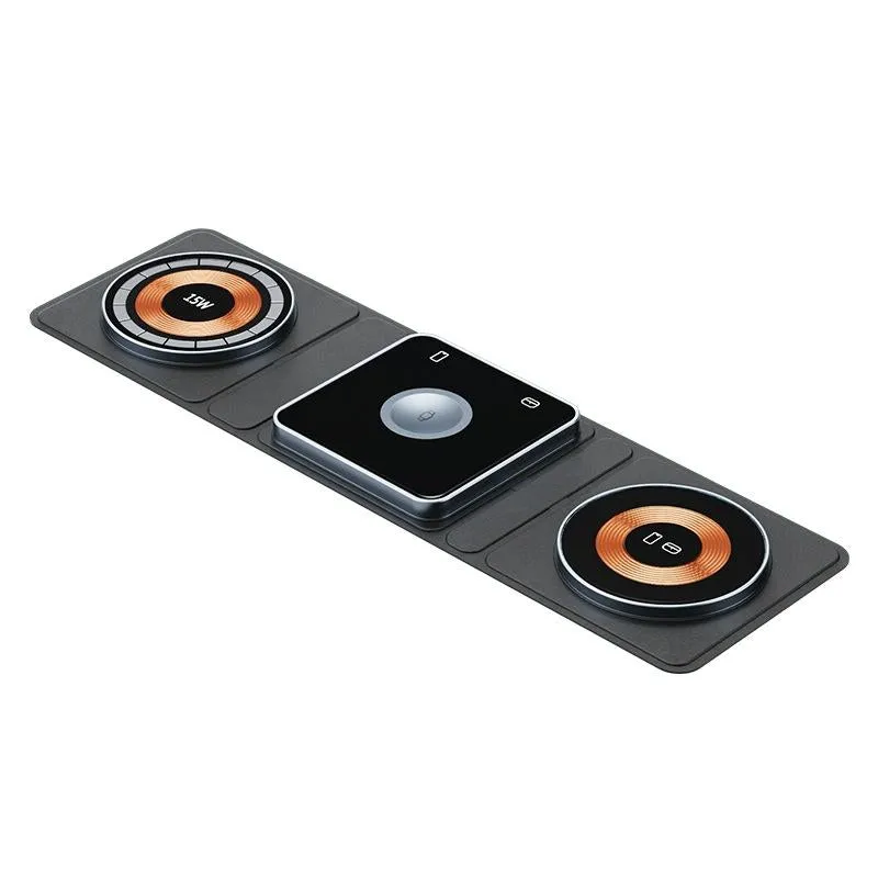 15W 3 In 1 Foldable Magnetic Wireless Charger