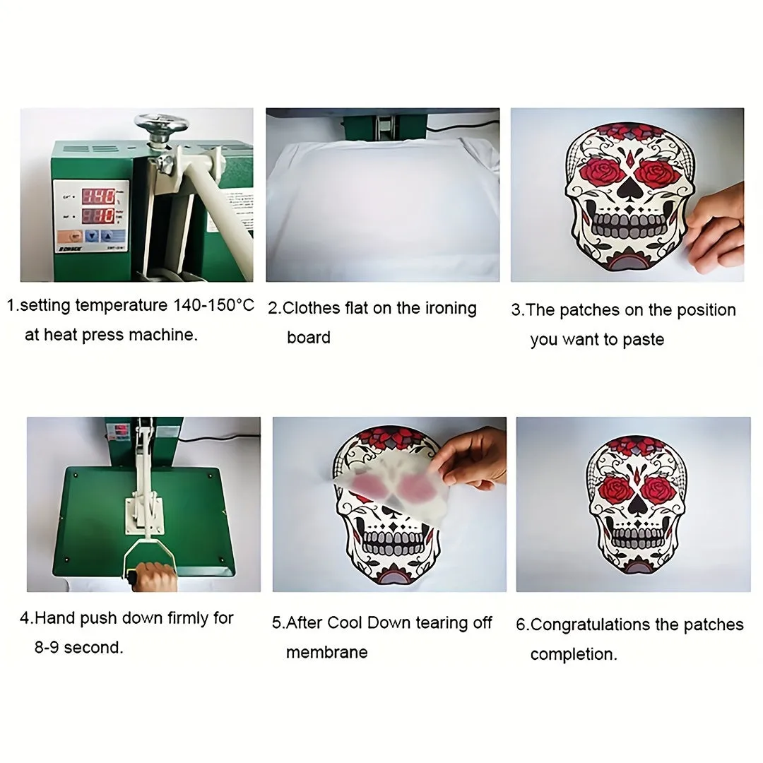 9pcs Animal Watercolor Ironon Heat Transfers for DIY Clothing