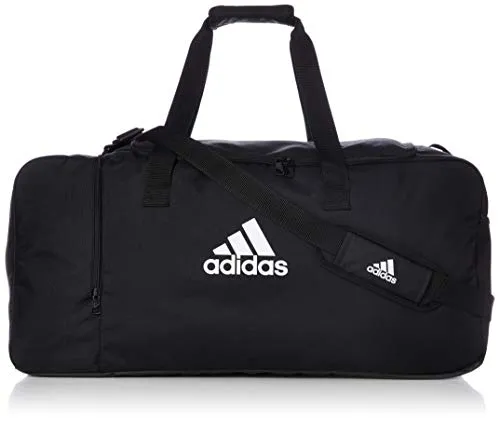 adidas Tiro DU L Gym Duffel Bag - Black/White, NS