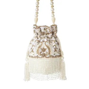 Adora By Ankita Zardozi Flapper Pearl Bag