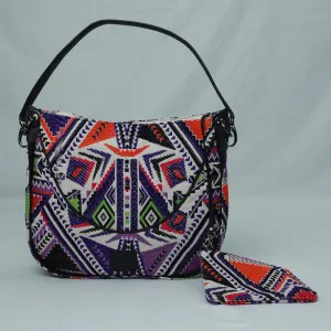 Banana Leather Shoulder Bag For Women | Circular Design | Black