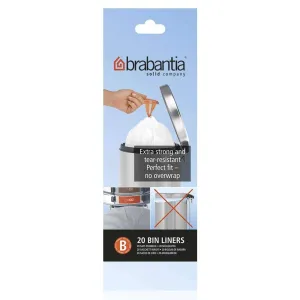 Brabantia Perfect Fit 20 Bin Liners Size B