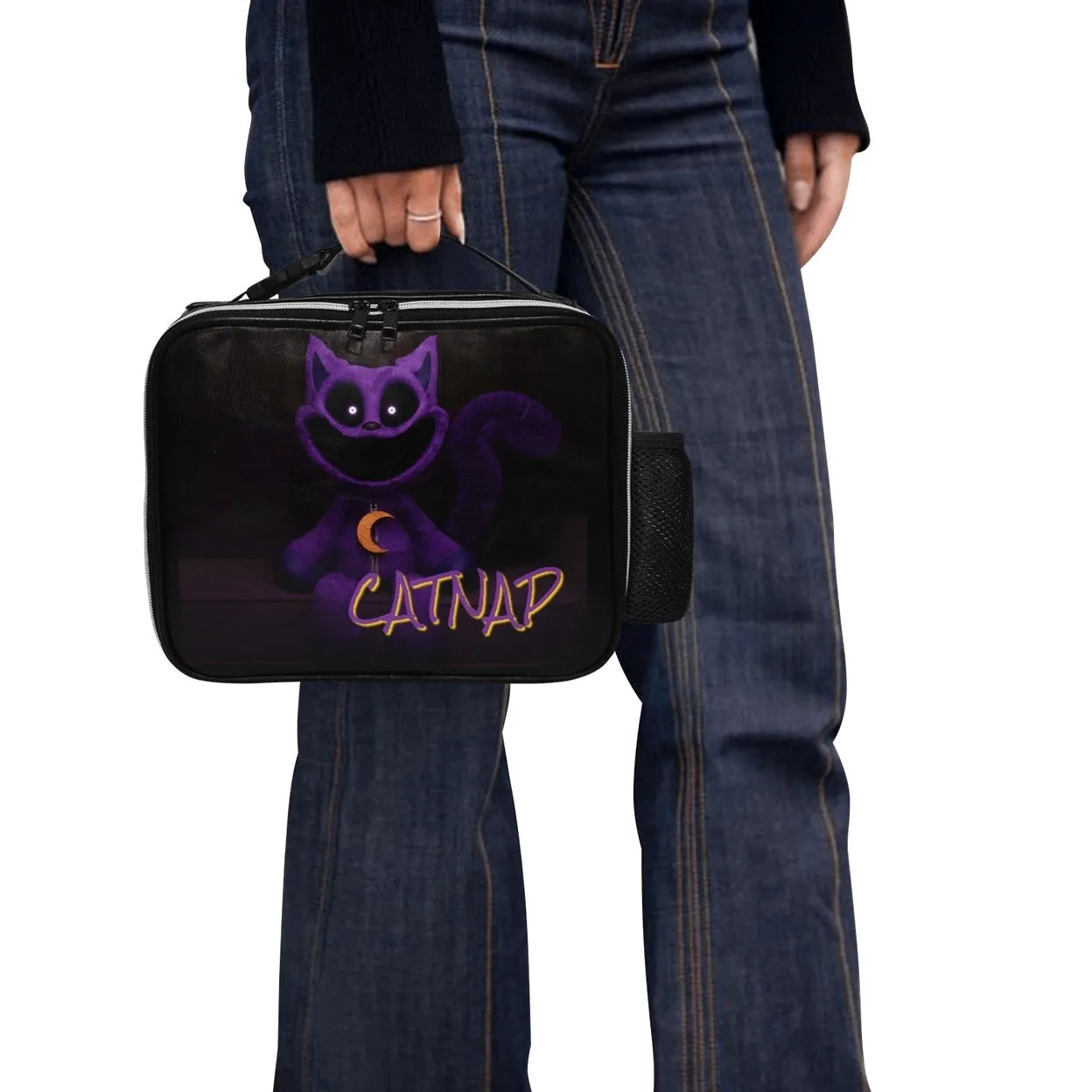 Catnap PU Leather Lunch Box Insulated Water-Resistant 11x4.2x9 Inch Bag