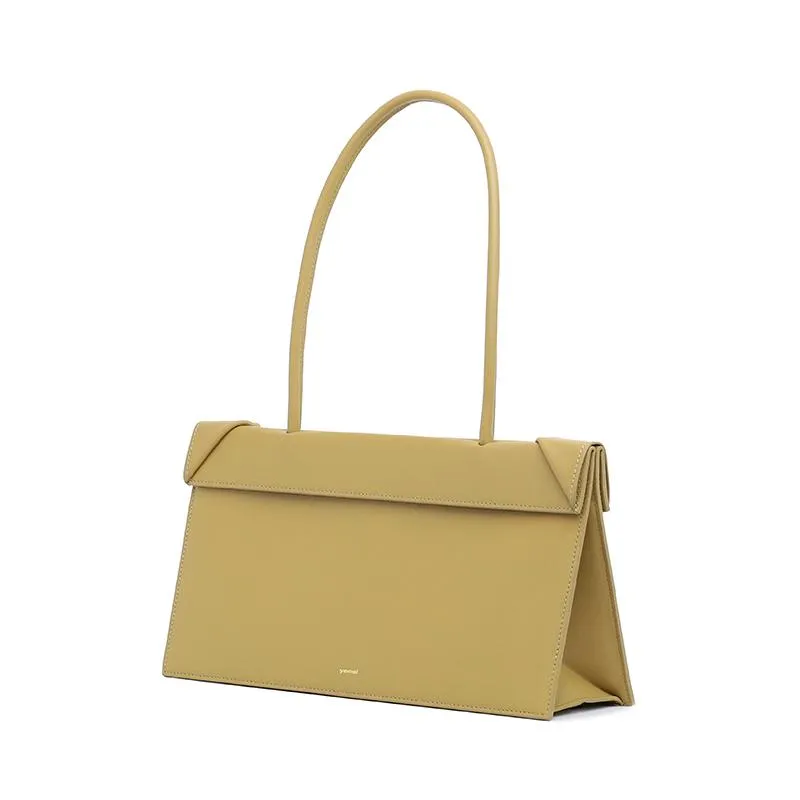 Click Medium Foldable Shoulder Bag - Mustard