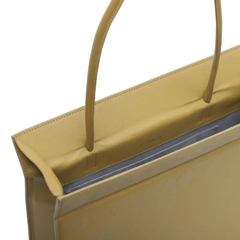 Click Medium Foldable Shoulder Bag - Mustard