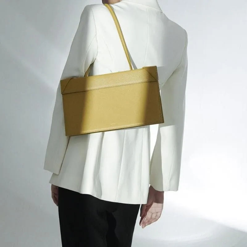 Click Medium Foldable Shoulder Bag - Mustard