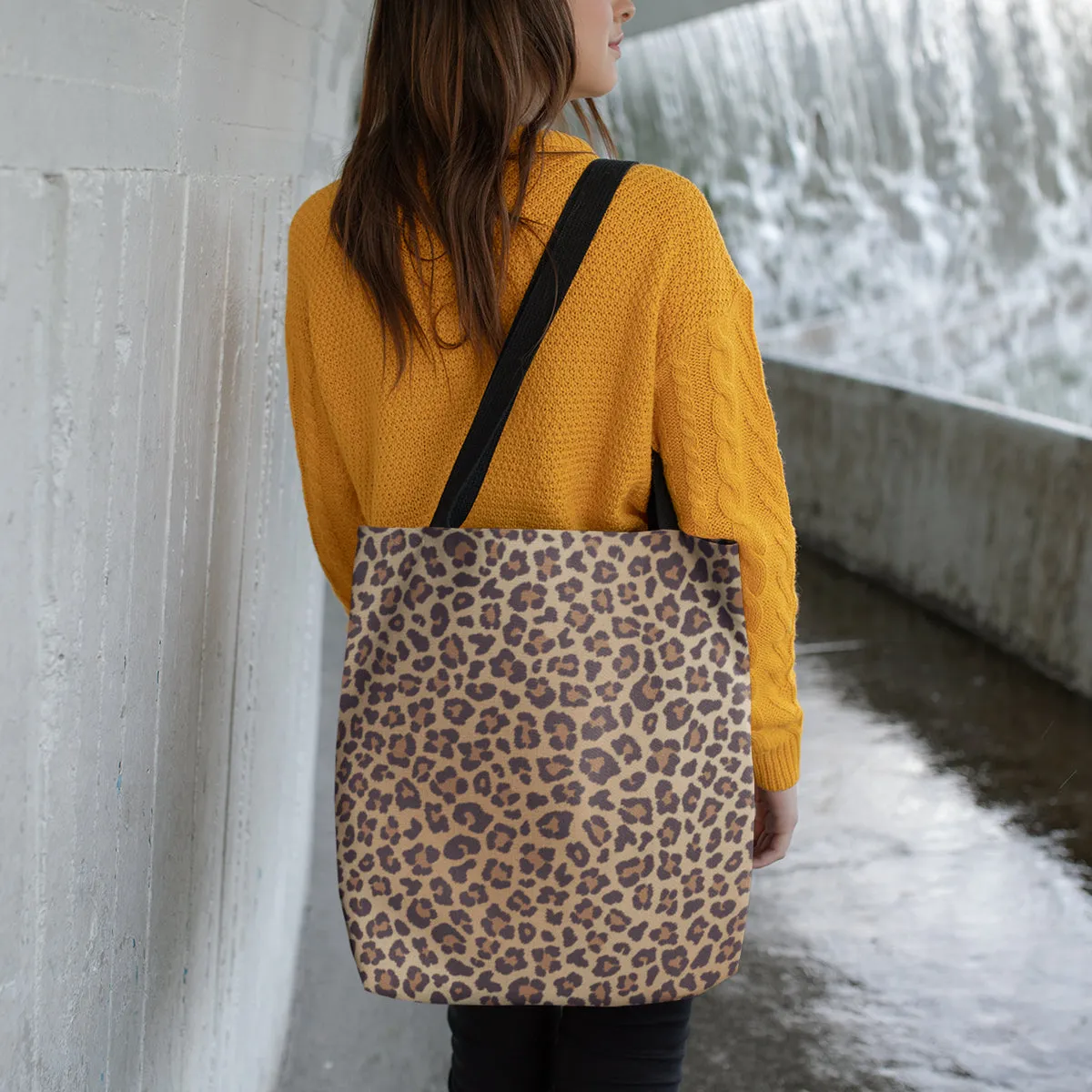 Coseey Leopard Print Animal Tote Bag