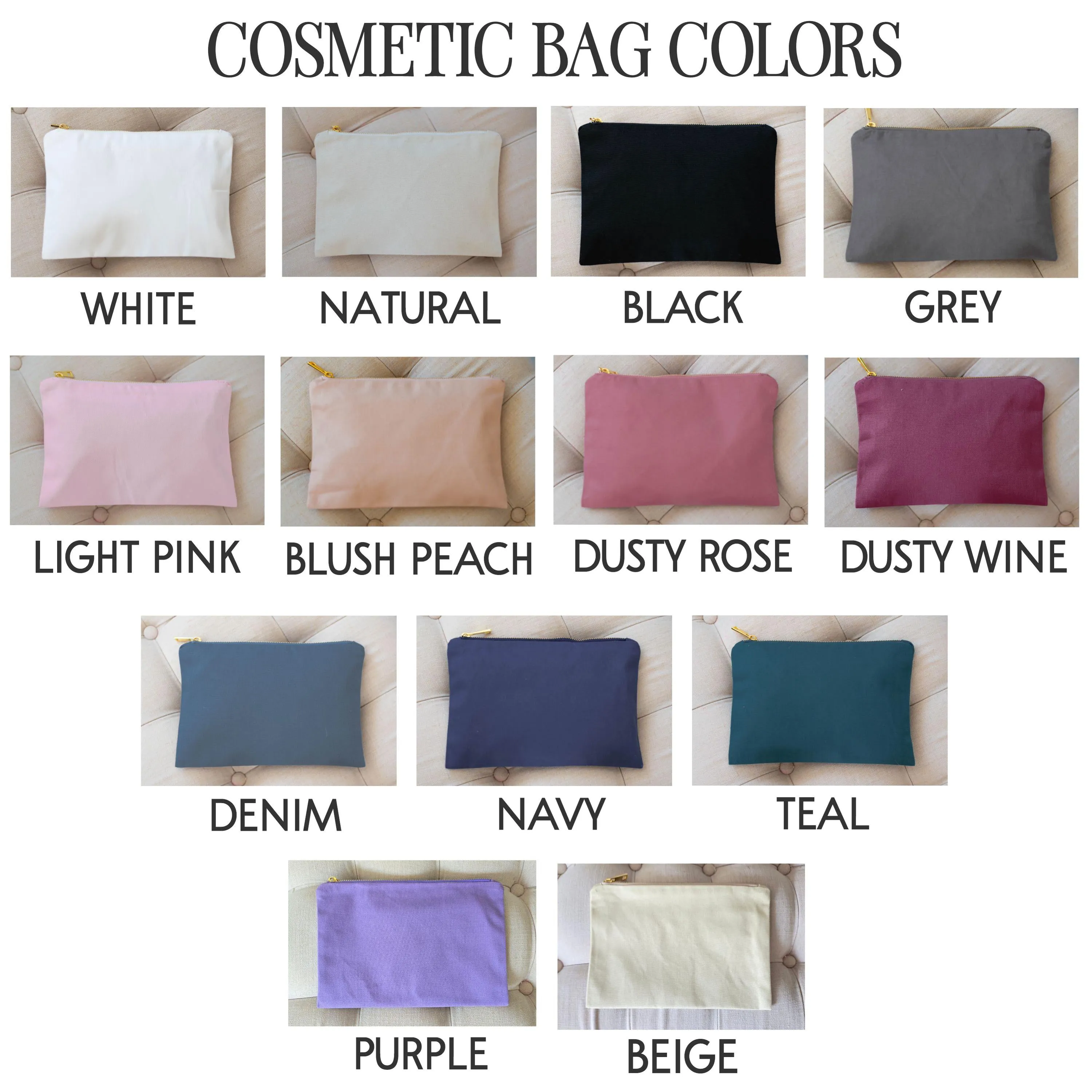 Custom Makeup Bags | Canvas Cosmetic Bag