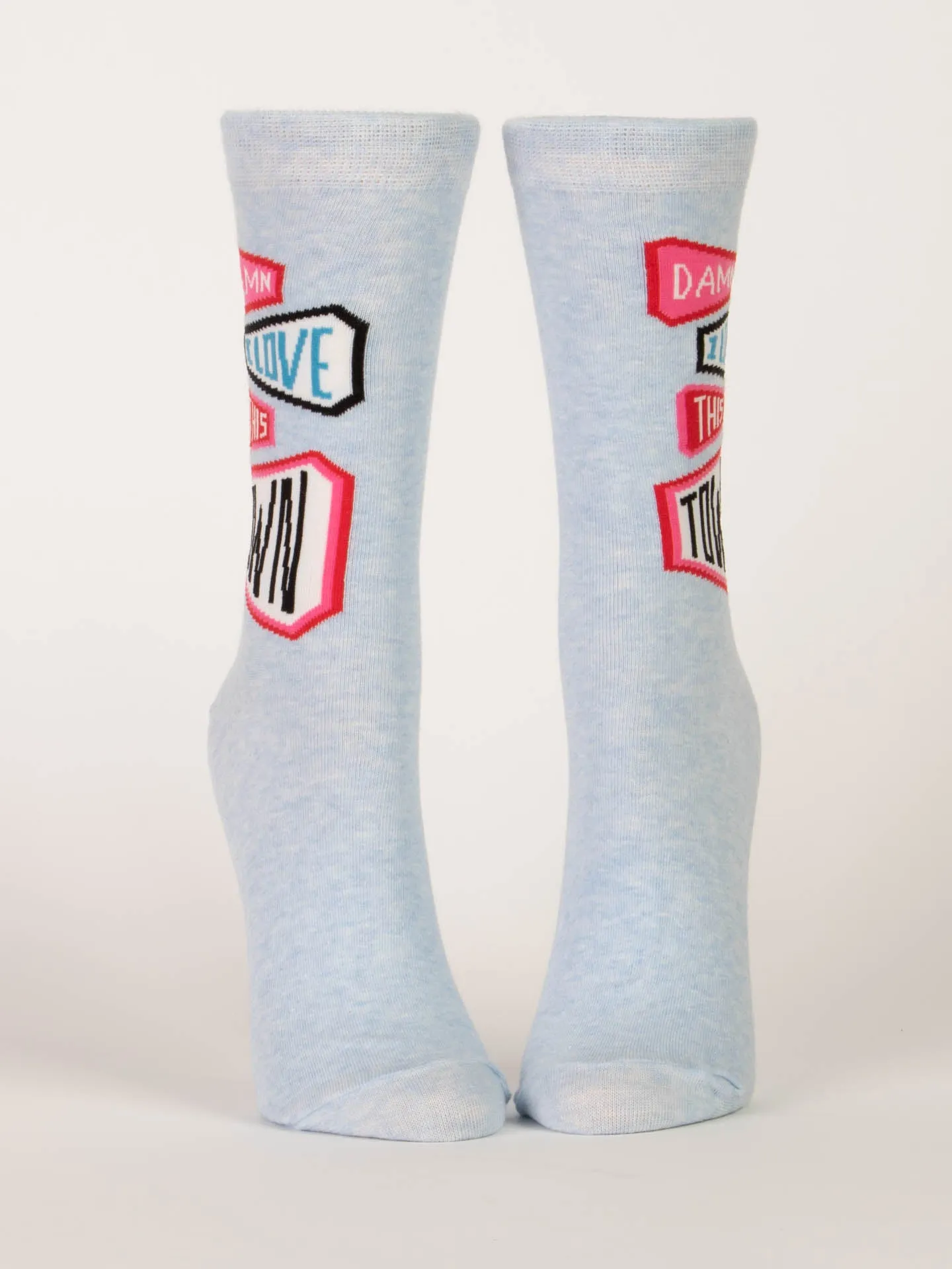 Damn I Love This Town W-Crew Socks