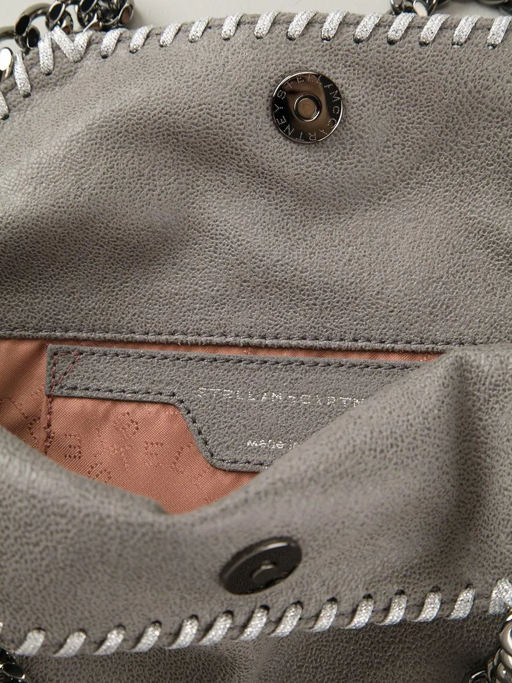 Falabella Mini Tote Shag Silver