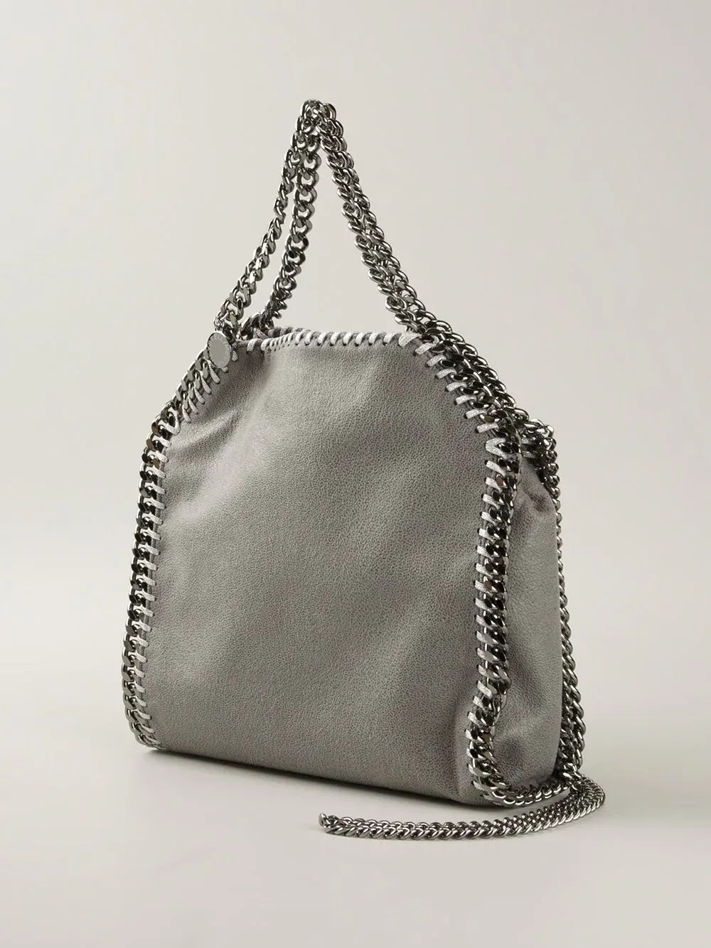 Falabella Mini Tote Shag Silver