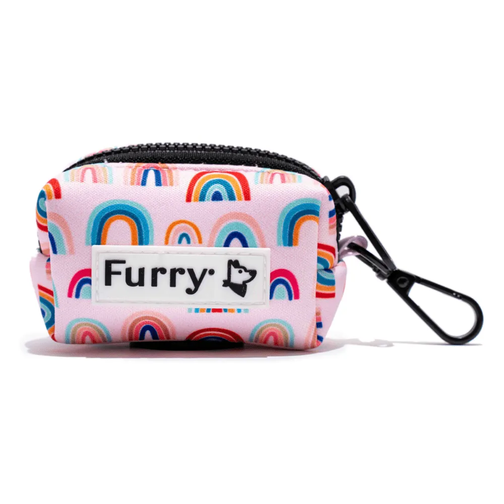 Furry & Co Raining Rainbow Poop Bag Holder for Dogs