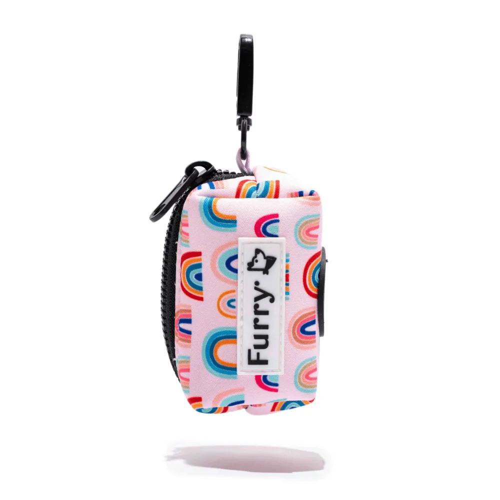 Furry & Co Raining Rainbow Poop Bag Holder for Dogs