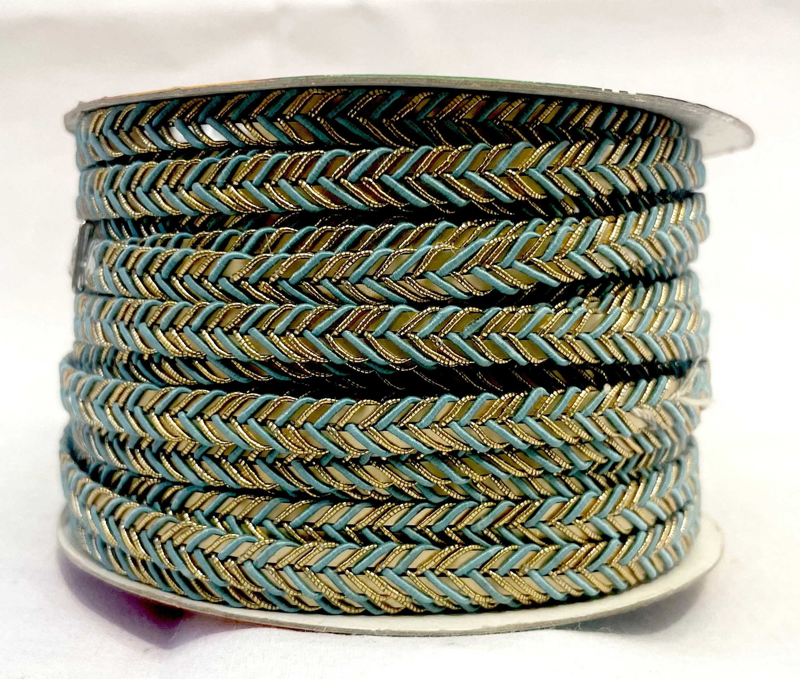 Golden Braid Border, Black And Golden,  Laces for Dress, Home Dcor, Shoe, Bags, Hats, DIY, Handmade, 0.2 inch Broad