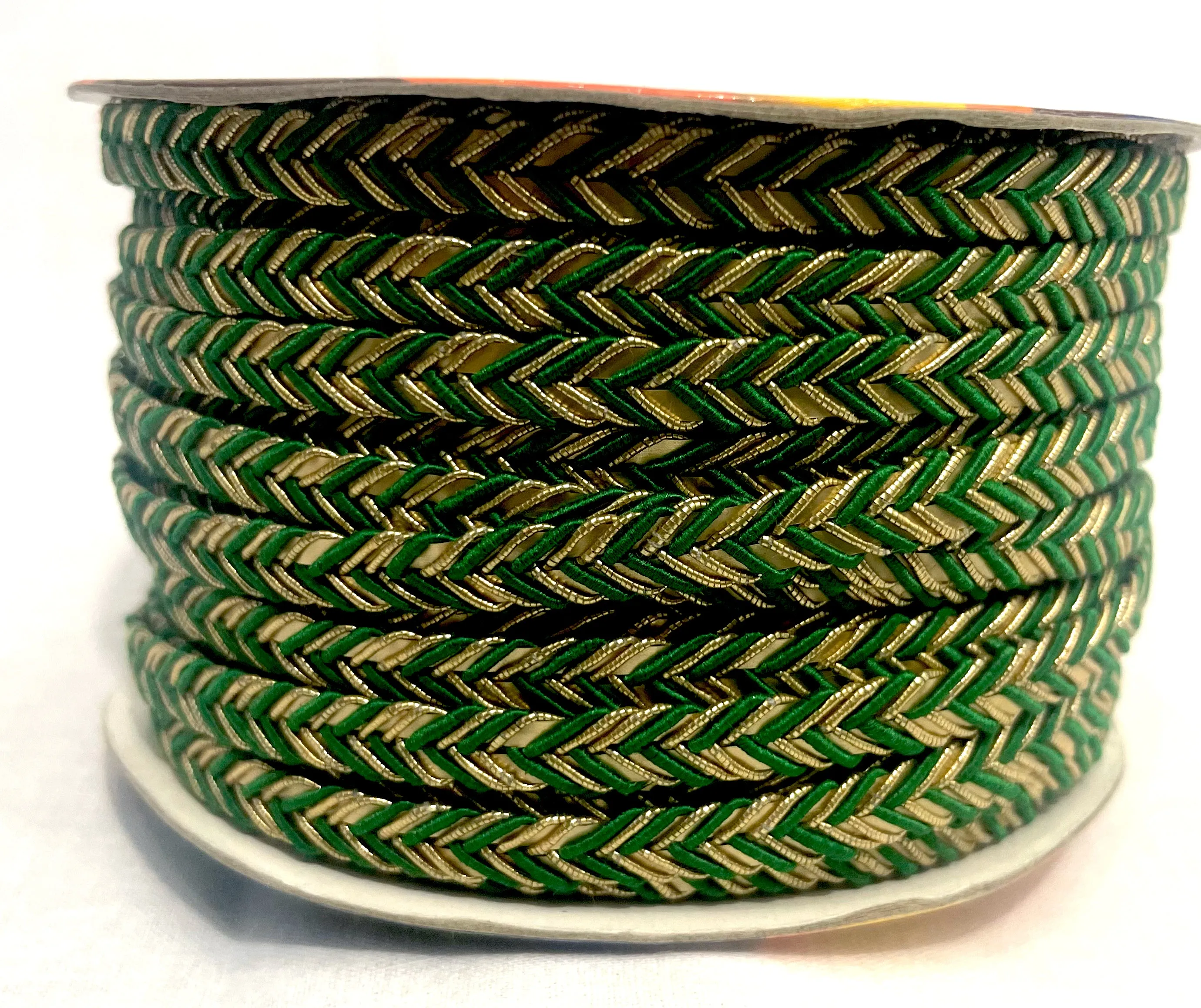Golden Braid Border, Black And Golden,  Laces for Dress, Home Dcor, Shoe, Bags, Hats, DIY, Handmade, 0.2 inch Broad