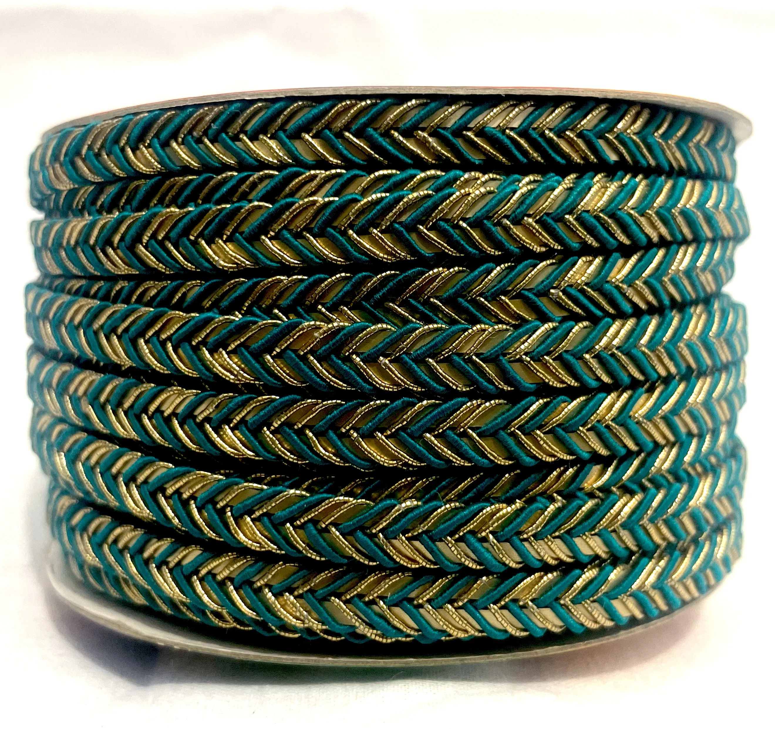 Golden Braid Border, Black And Golden,  Laces for Dress, Home Dcor, Shoe, Bags, Hats, DIY, Handmade, 0.2 inch Broad