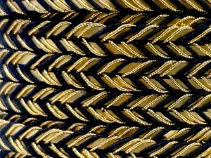 Golden Braid Border, Blue And Golden,  Laces for Dress, Home Dcor, Shoe, Bags, Hats, DIY, Handmade, 0.2 inch Broad