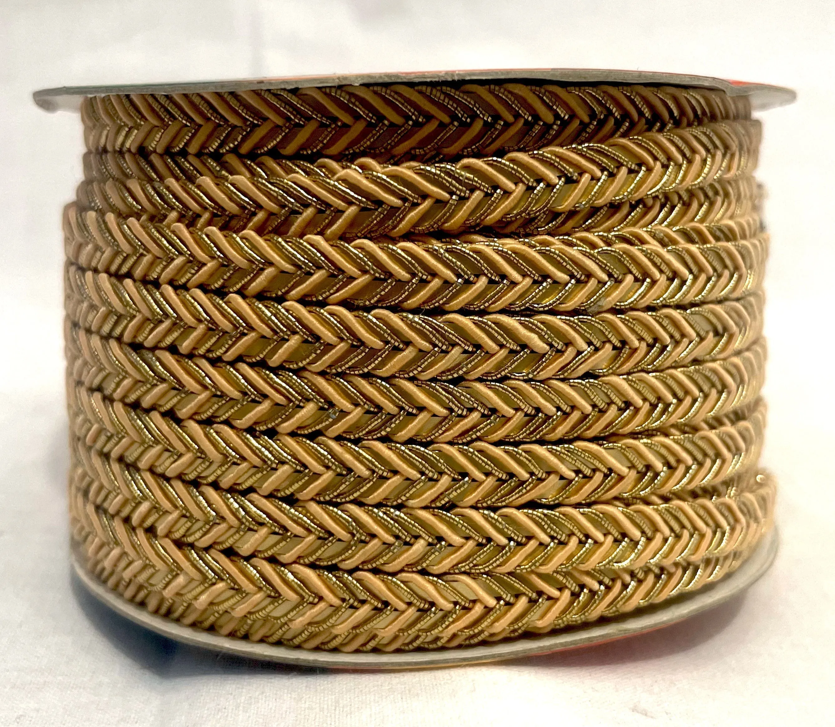 Golden Braid Border, Blue And Golden,  Laces for Dress, Home Dcor, Shoe, Bags, Hats, DIY, Handmade, 0.2 inch Broad