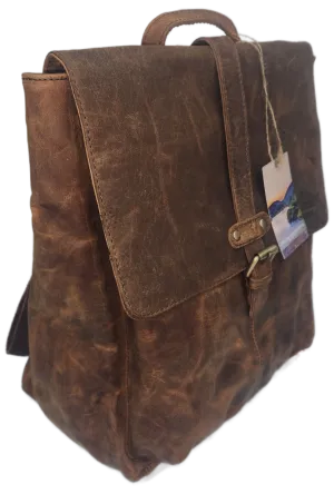 HENRIQUE 152XL CLASSIC HUNTER LEATHER  BACKPACK LARGE LAKE DISTRICT LEATHER BY VERA TUCCI  -  PRE ORDER