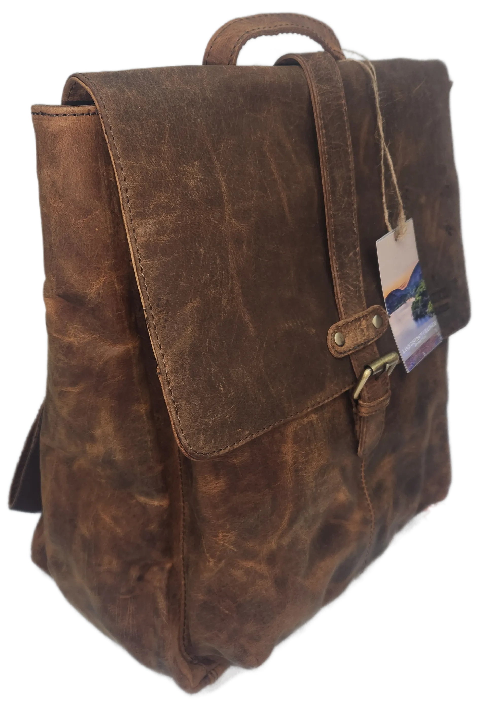 HENRIQUE 152XL CLASSIC HUNTER LEATHER  BACKPACK LARGE LAKE DISTRICT LEATHER BY VERA TUCCI  -  PRE ORDER