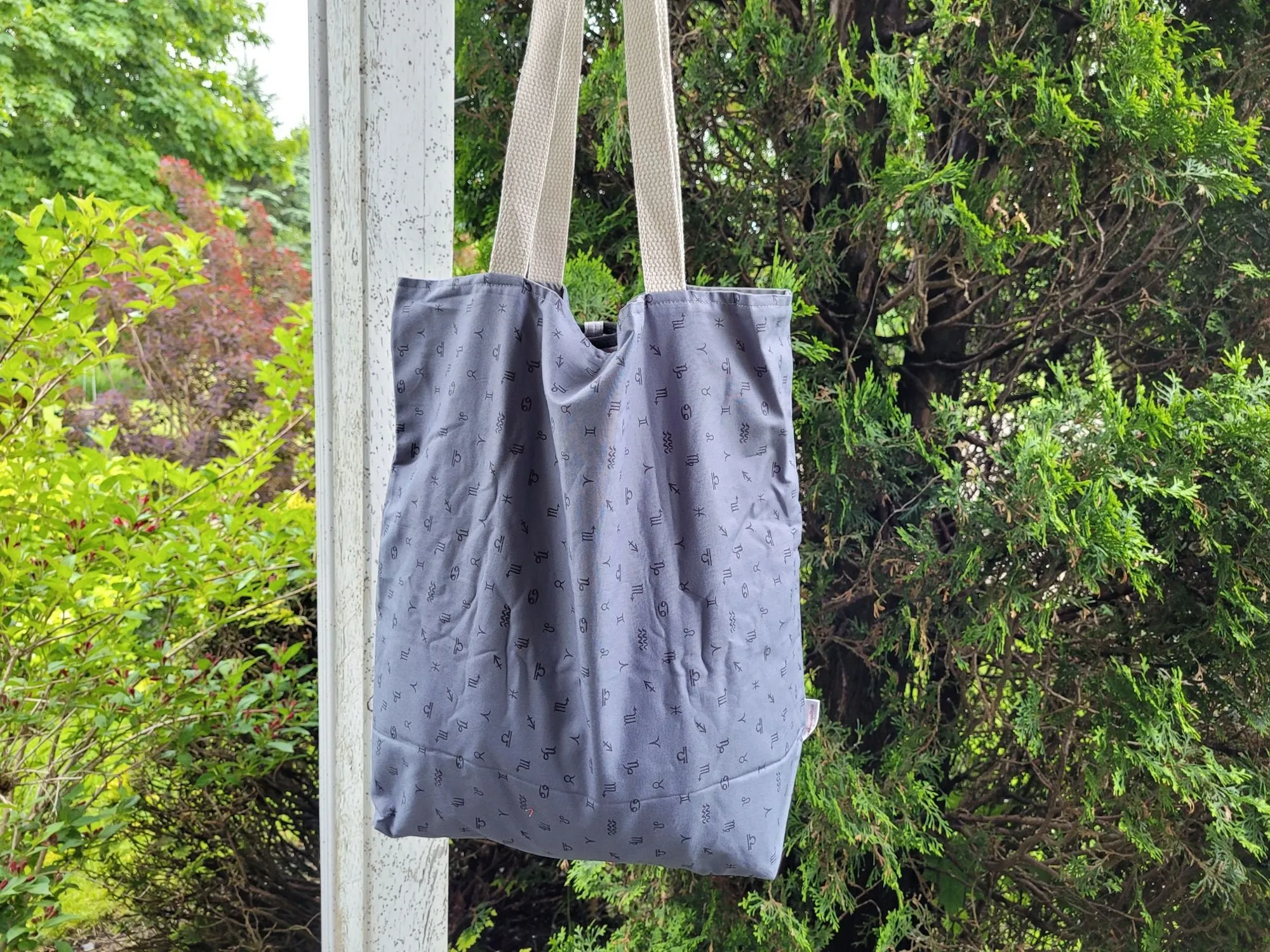 Horoscope Basic Tote Bag | Reusable Cotton Shopping Bag