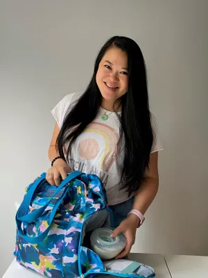 Kelly Breast Pump Backpack (Aquarelle)