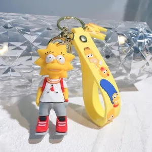 Maggie Simpson 3D Rubber Keychain Keyring for Backpacks Car/House Keys