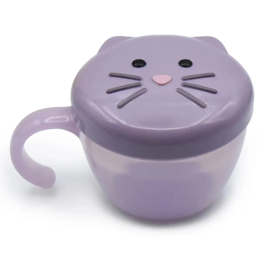 Melii Snack Container with Finger Trap - Purple Cat