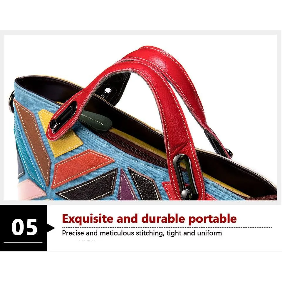 PatchLuxe Colorful Leather Shoulderbag