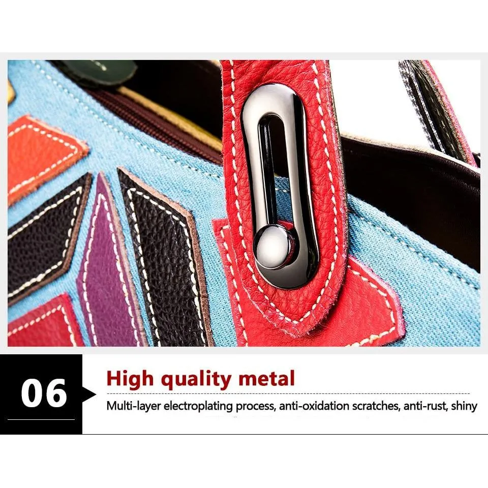 PatchLuxe Colorful Leather Shoulderbag