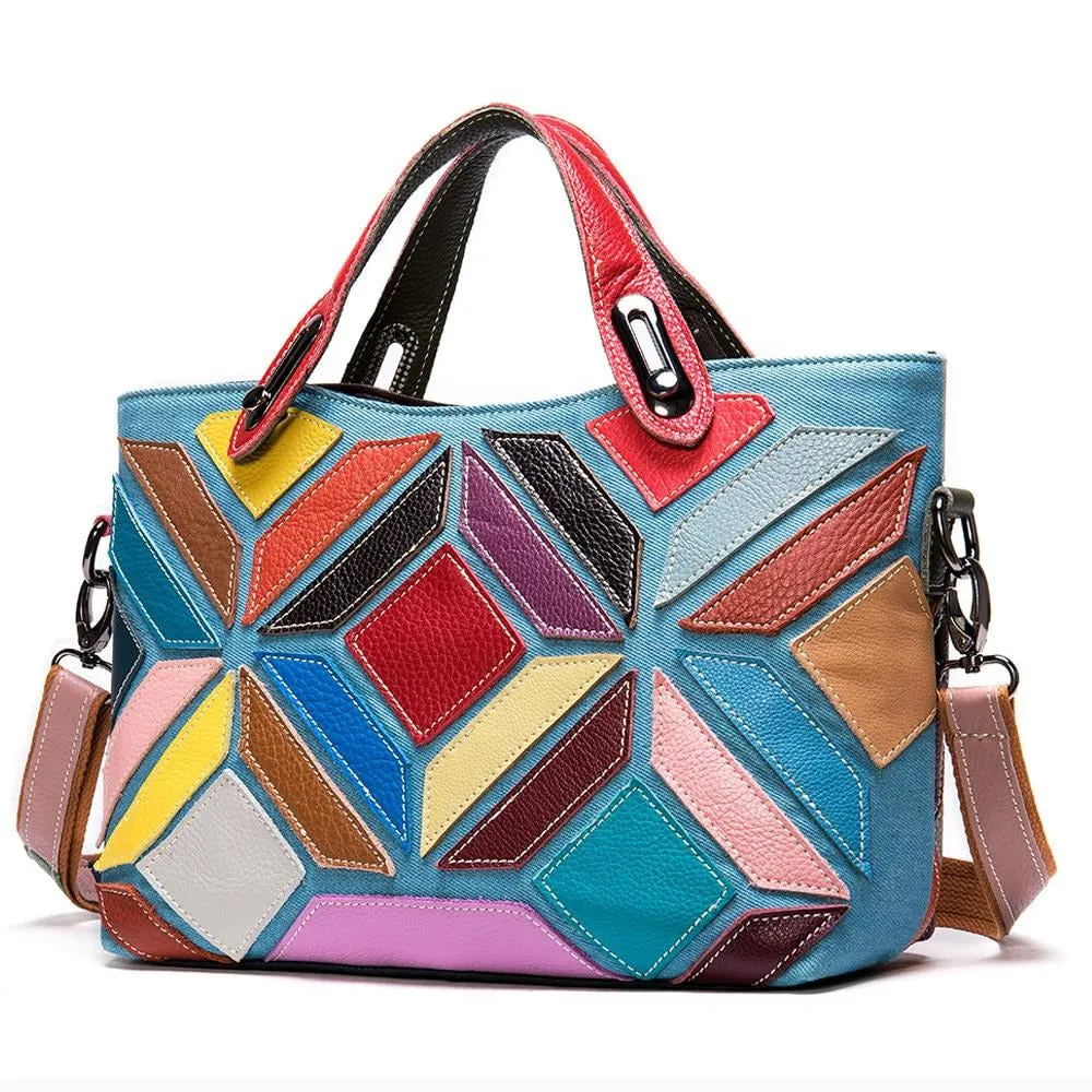PatchLuxe Colorful Leather Shoulderbag