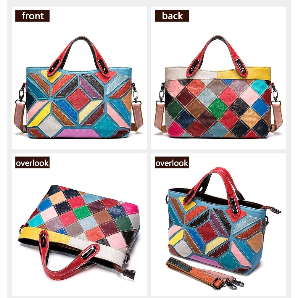 PatchLuxe Colorful Leather Shoulderbag
