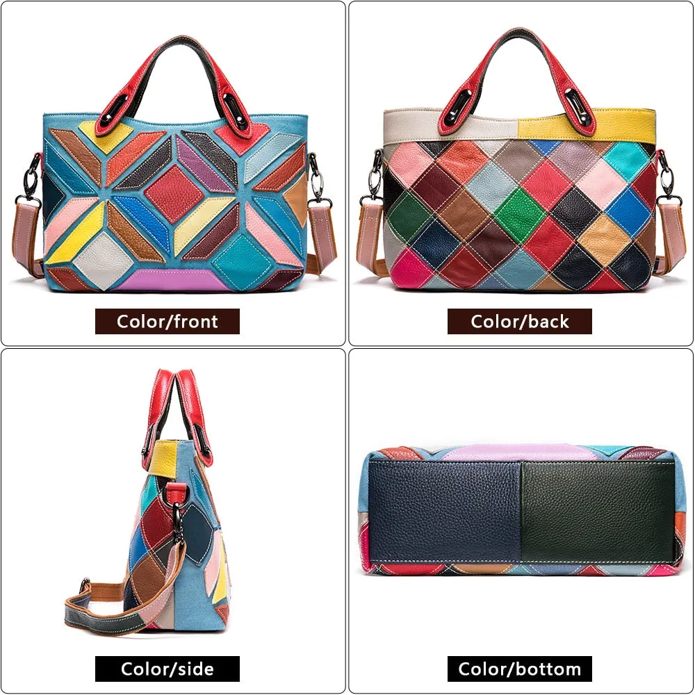 PatchLuxe Colorful Leather Shoulderbag