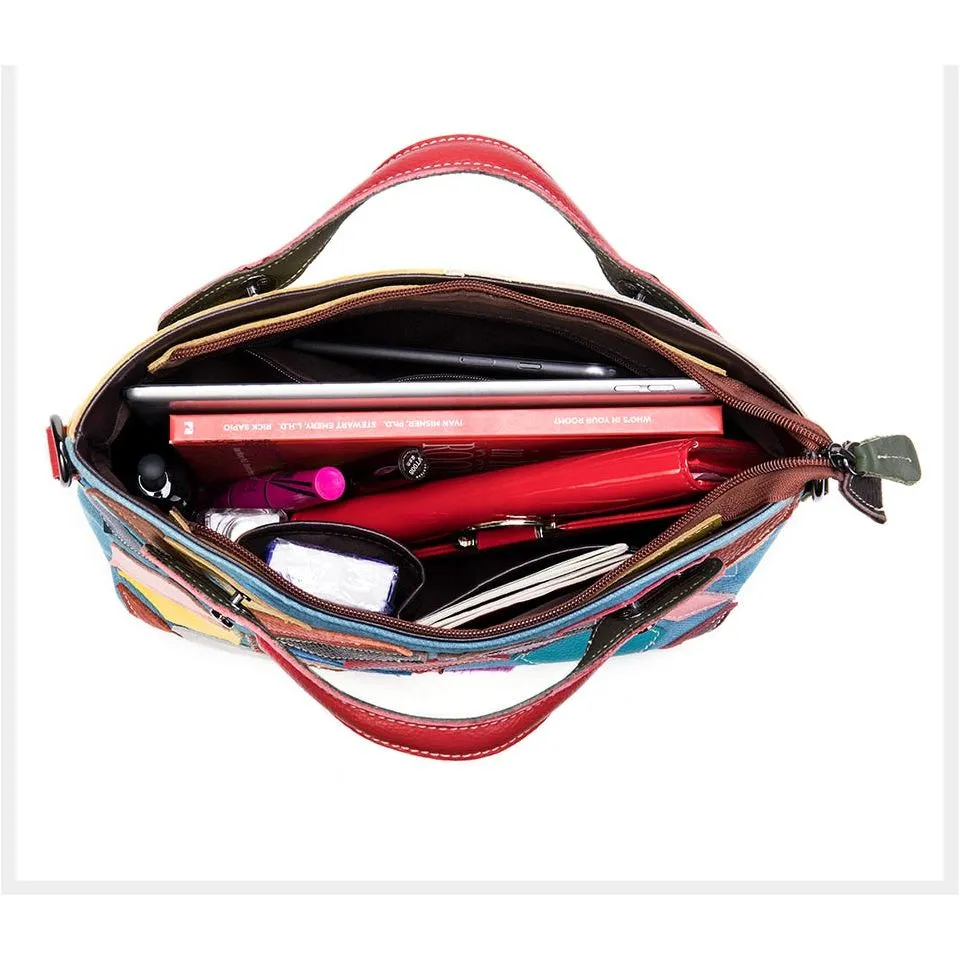 PatchLuxe Colorful Leather Shoulderbag