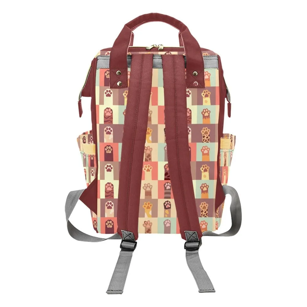 Paws Multifunctional Diaper Backpack Bag