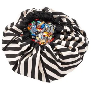 Play and Go Toy Bag - Black Stripes