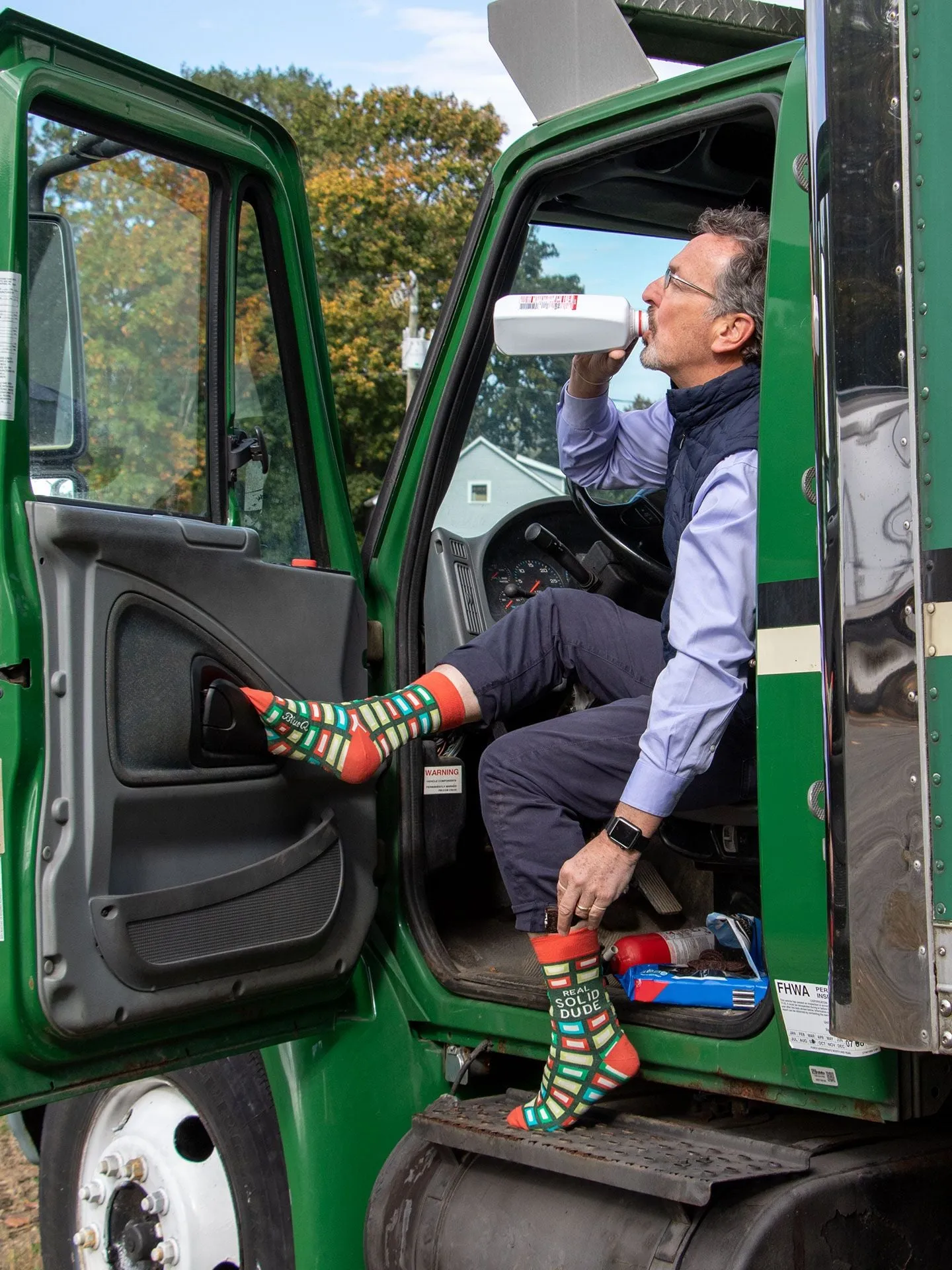 Real Solid Dude M-Crew Socks