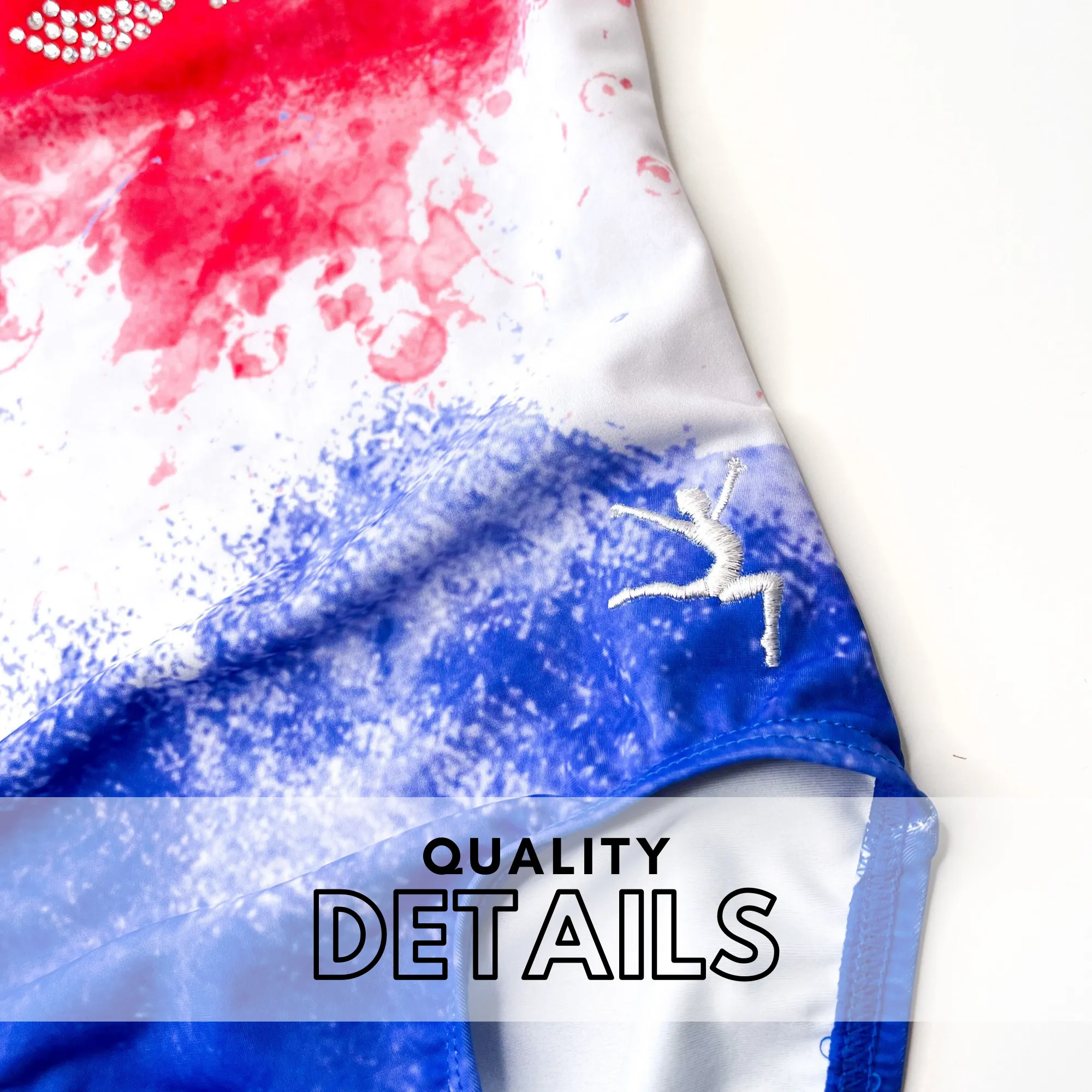 Rhinestone USA Gymnastics Leotard