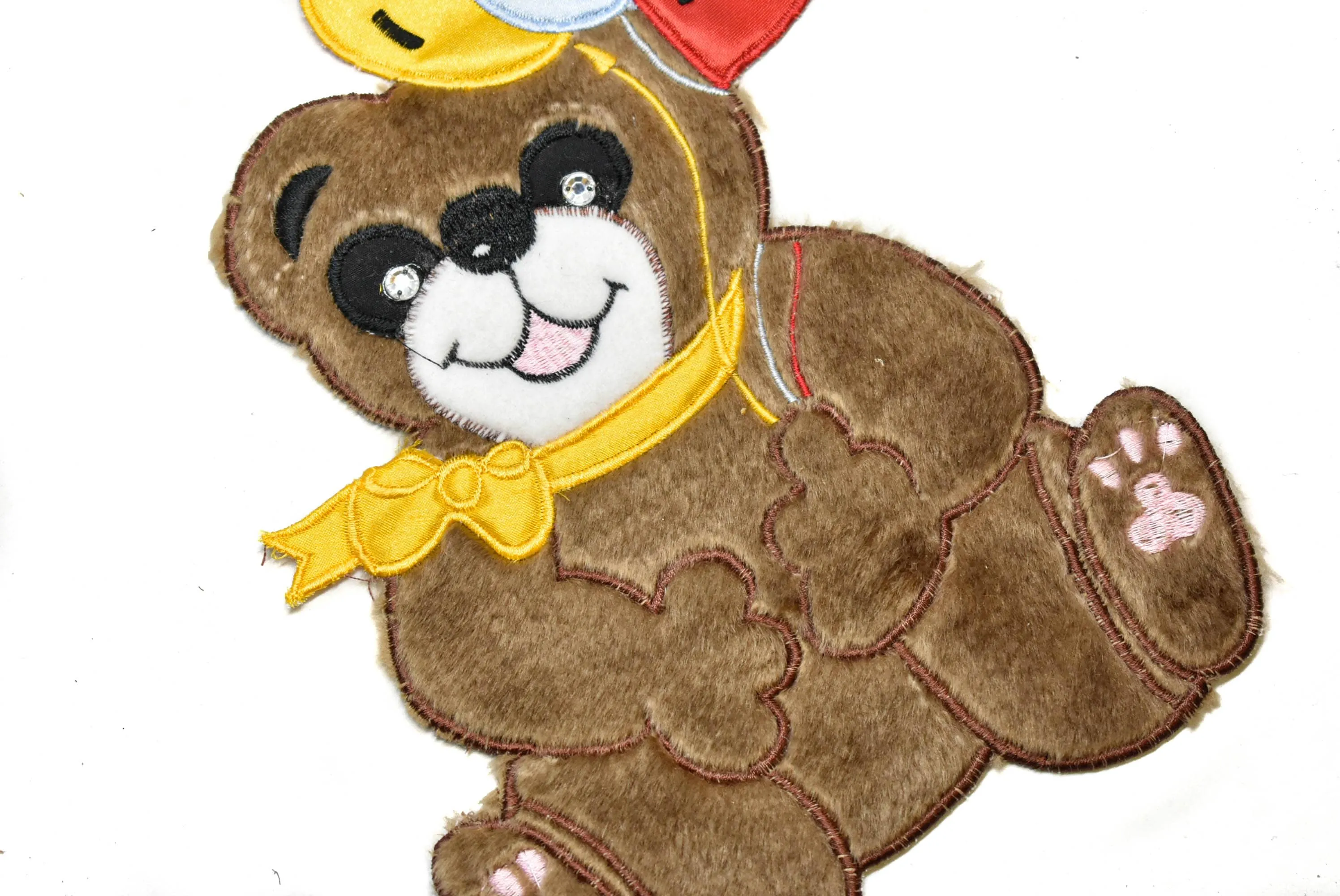 Smiling Bear Applique Patch 9" x 7"- 1 Piece