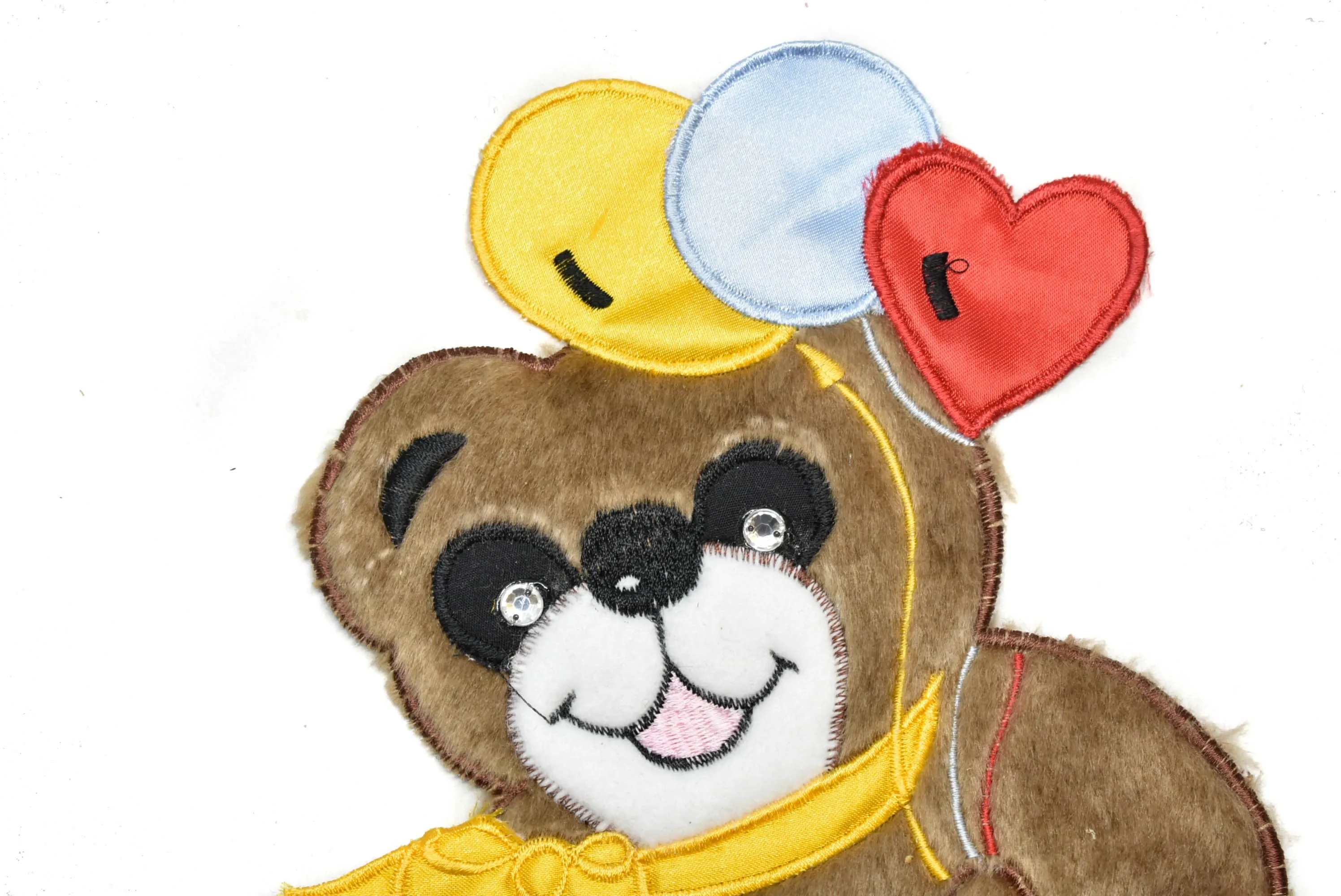 Smiling Bear Applique Patch 9" x 7"- 1 Piece