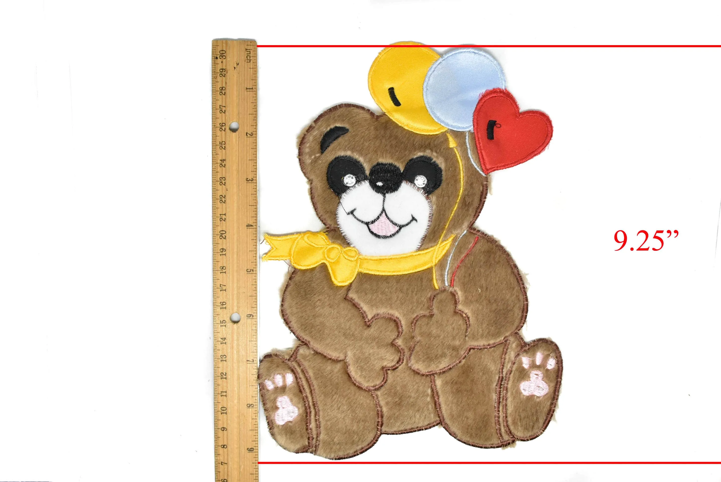 Smiling Bear Applique Patch 9" x 7"- 1 Piece