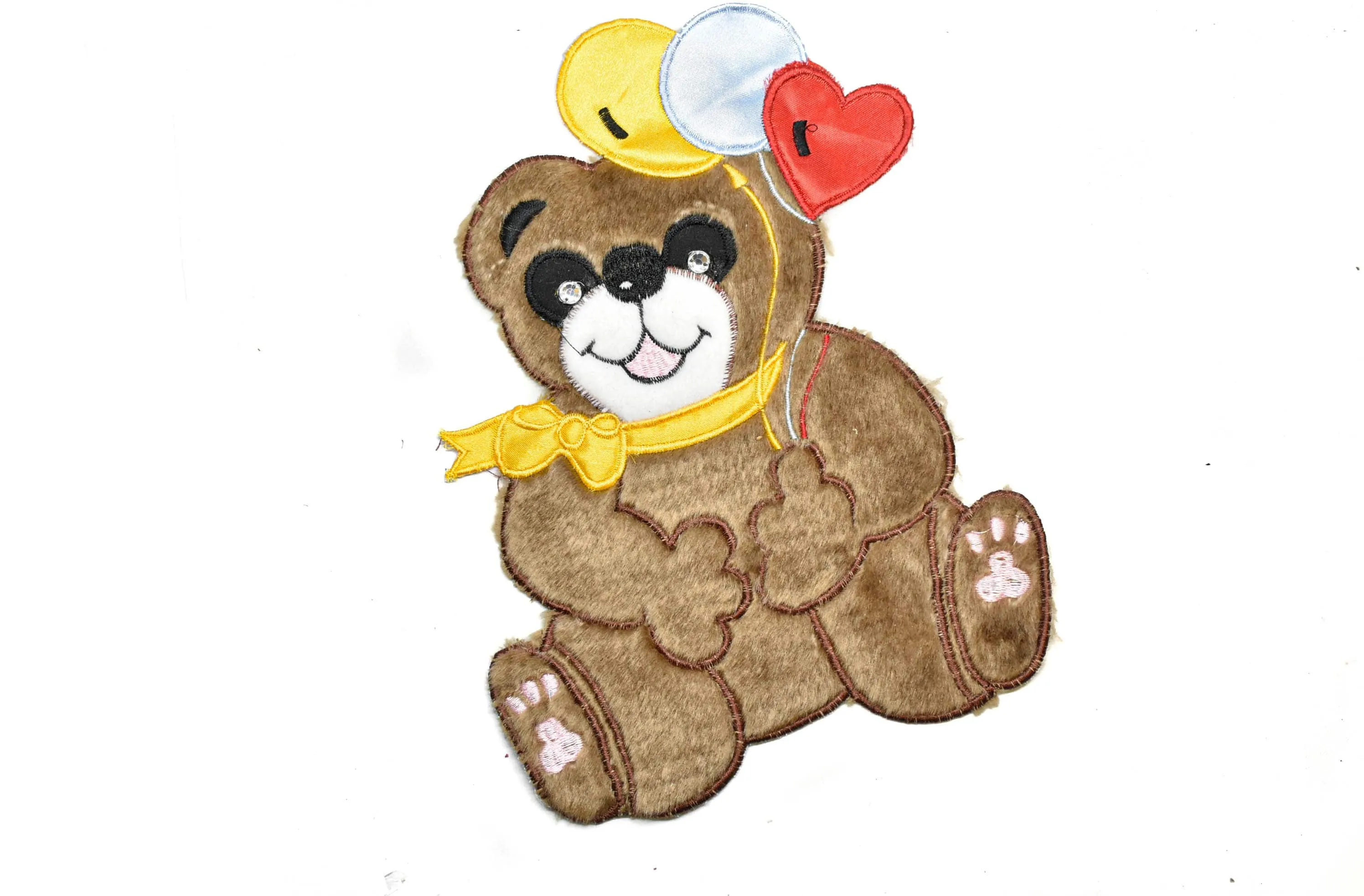 Smiling Bear Applique Patch 9" x 7"- 1 Piece
