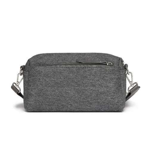 Stylish & Functional Miss Lulu Grey Ethnic Jacquard Strap Water-Resistant Crossbody Bag