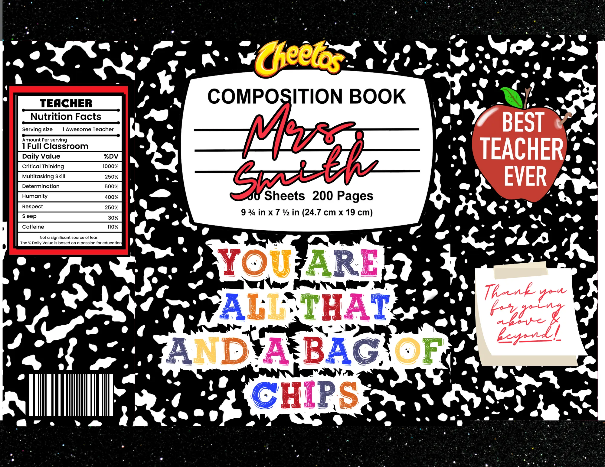 Teacher Party Favor Templates