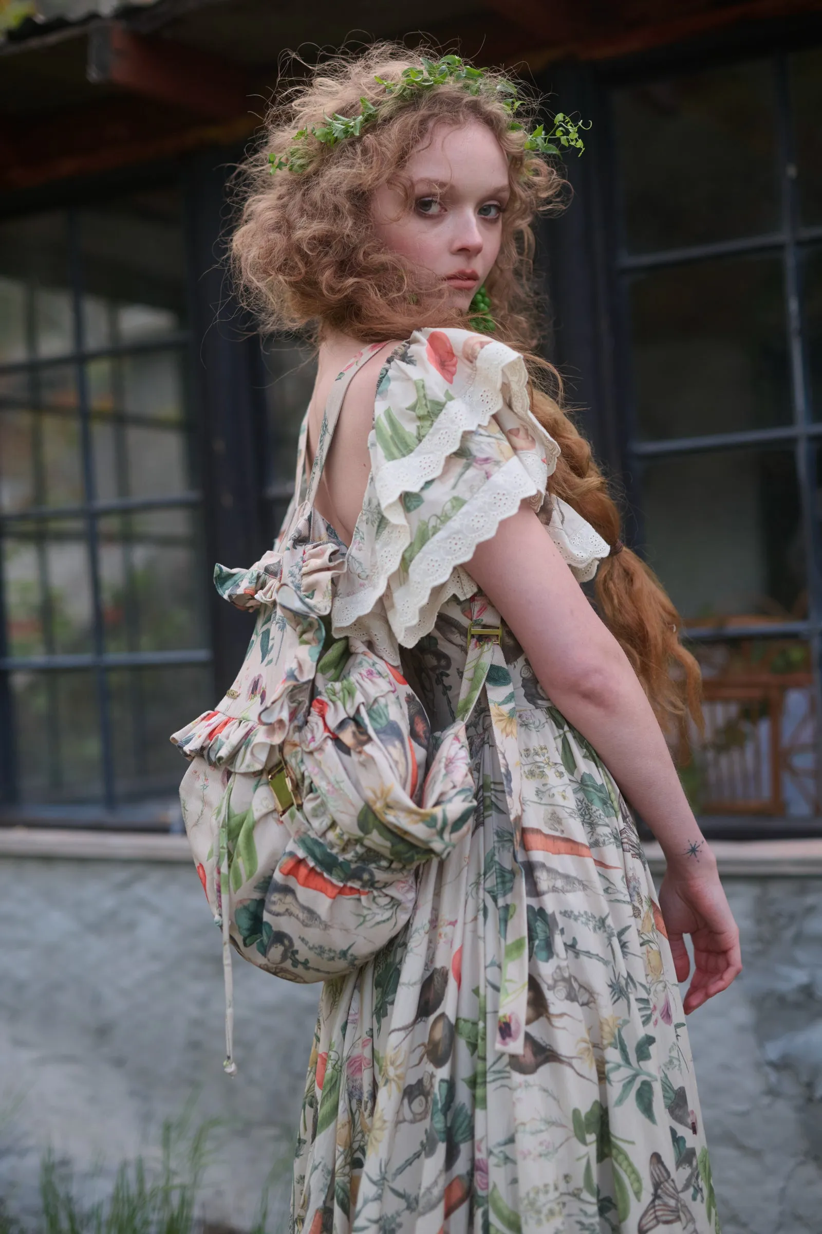 The Garden Botanics Ruffle Backpack