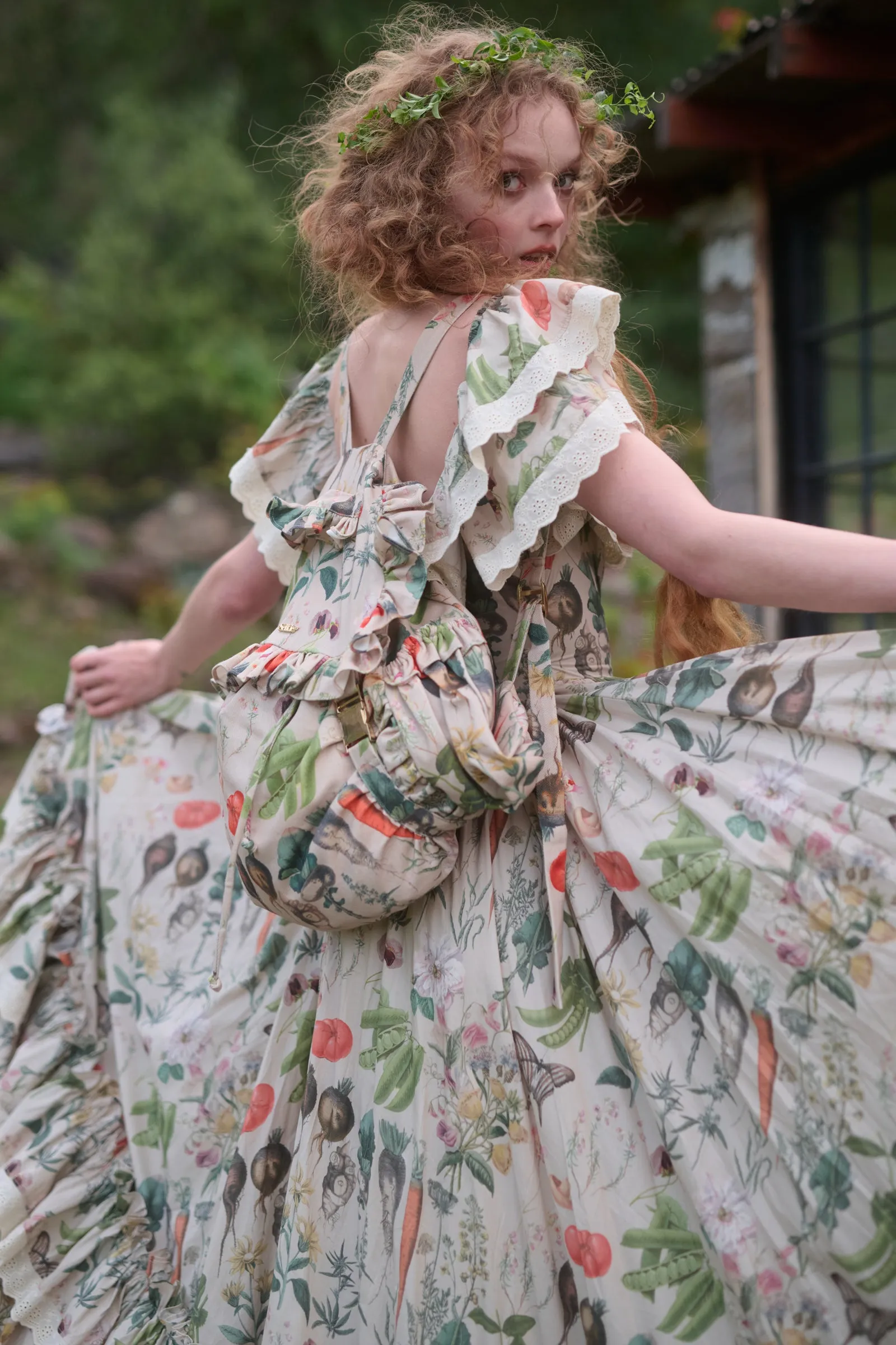 The Garden Botanics Ruffle Backpack