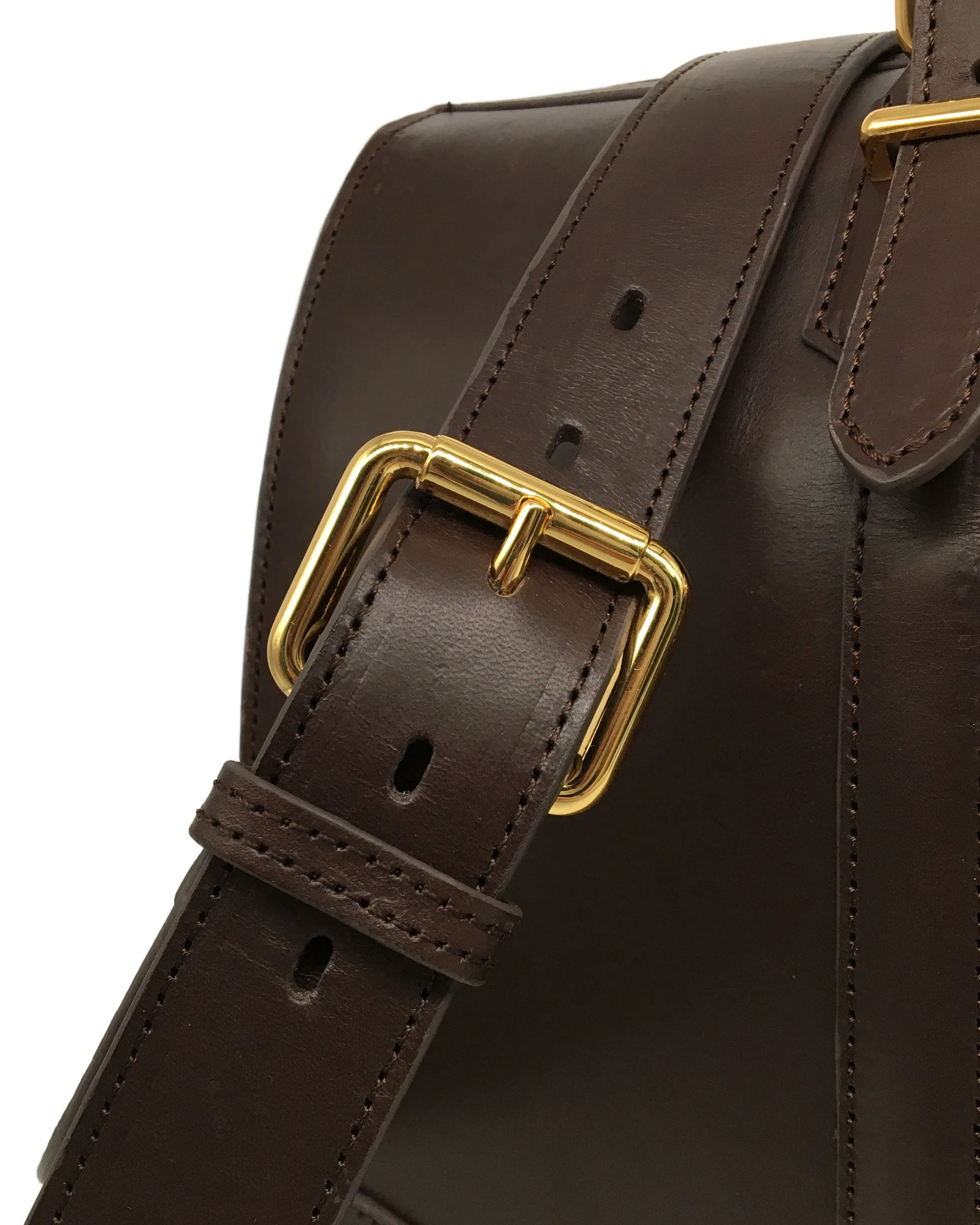 The Viaggio Leather Duffel (Dark Choco)