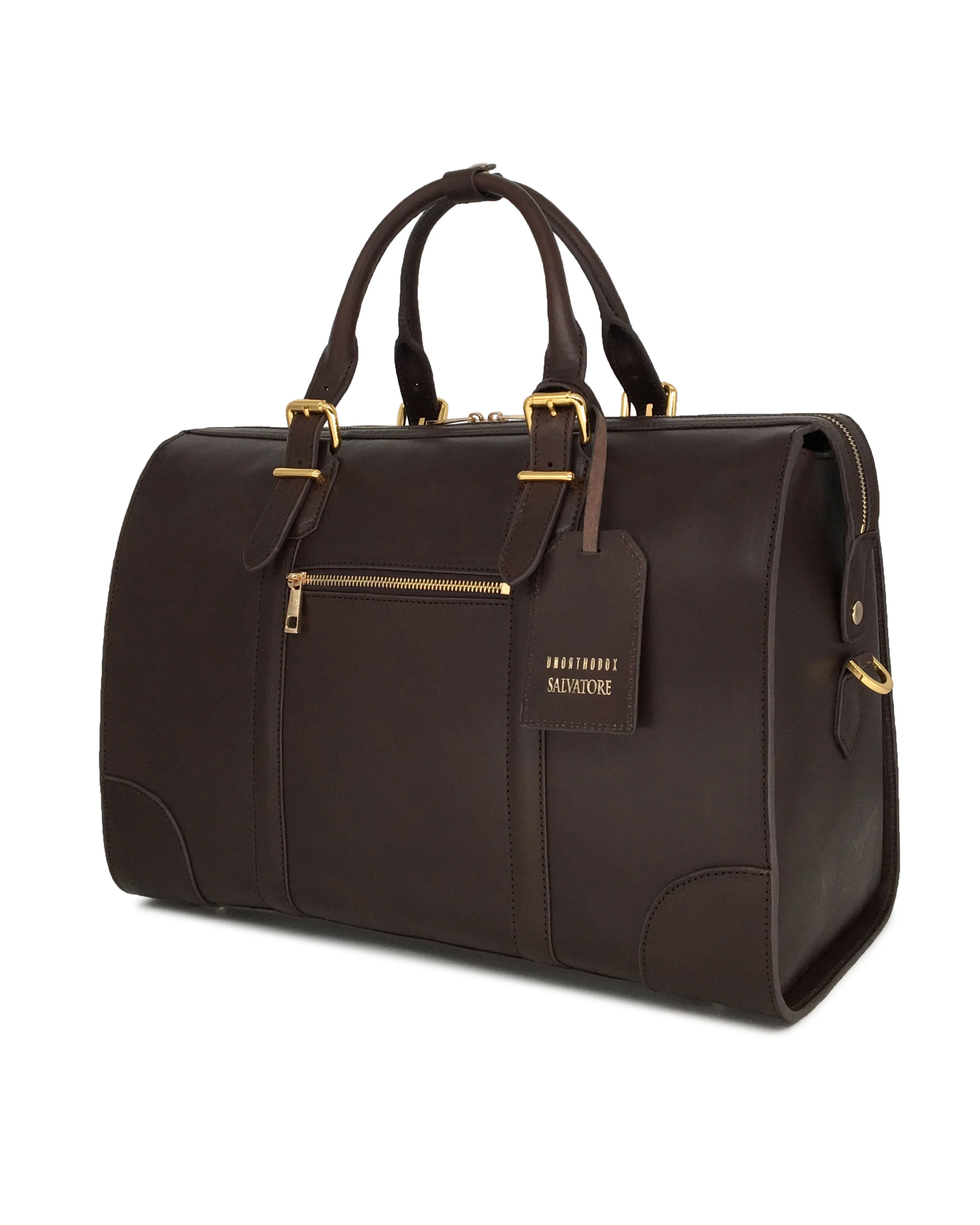The Viaggio Leather Duffel (Dark Choco)