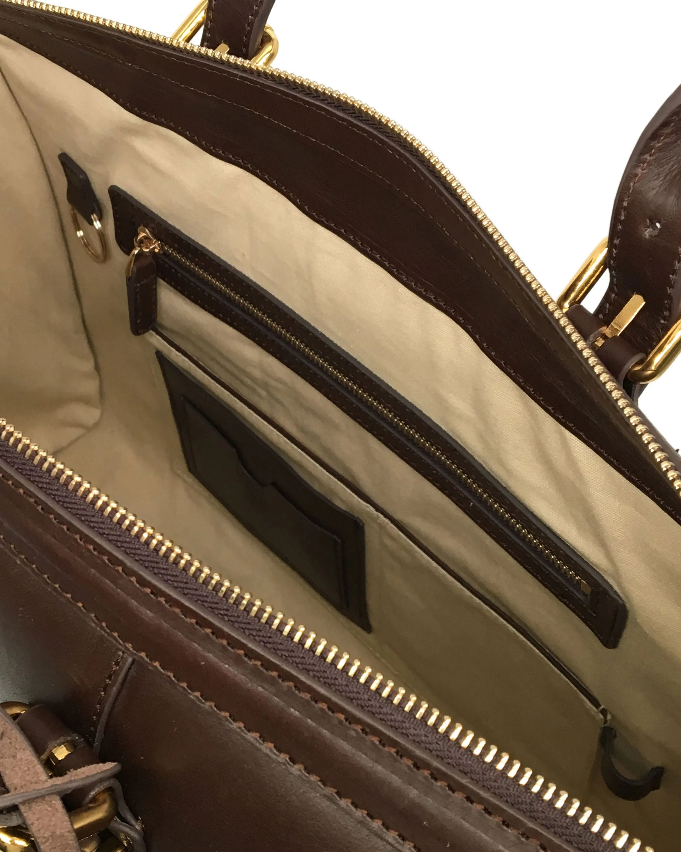 The Viaggio Leather Duffel (Dark Choco)